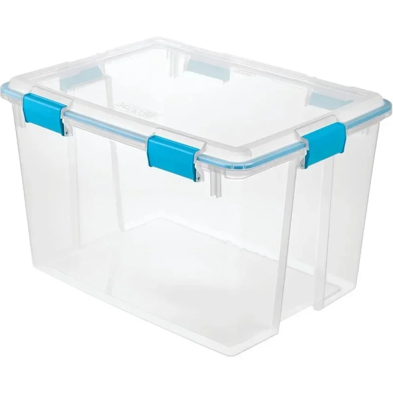 Sterilite 80 Qt Gasket Box, Stackable Storage Bin with Latching Lid and Tight Seal, Plastic Container to Organize Basement
Sterilite 80 Qt Gasket Box, Stackable Storage Bin with Latching Lid and Tight Seal, Plastic Container to Organize Basement