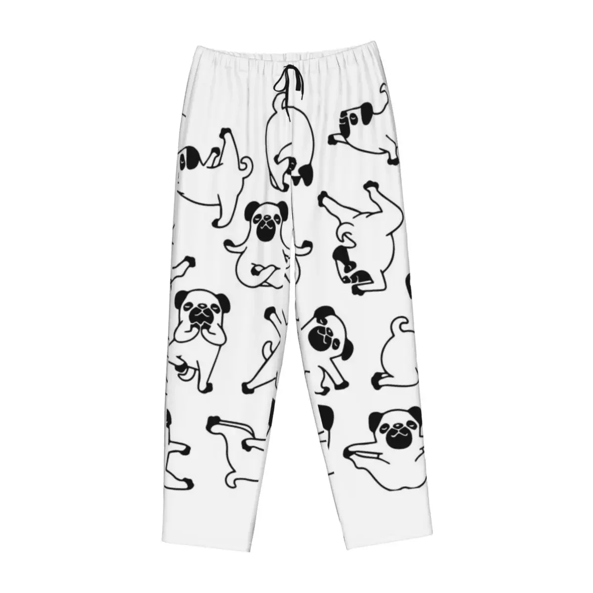 Custom Yoga Pug Women Pajama Pants Lounge Sleep Sleepwear Bottoms with Pockets
Custom Yoga Pug Women Pajama Pants Lounge Sleep Sleepwear Bottoms with Pockets