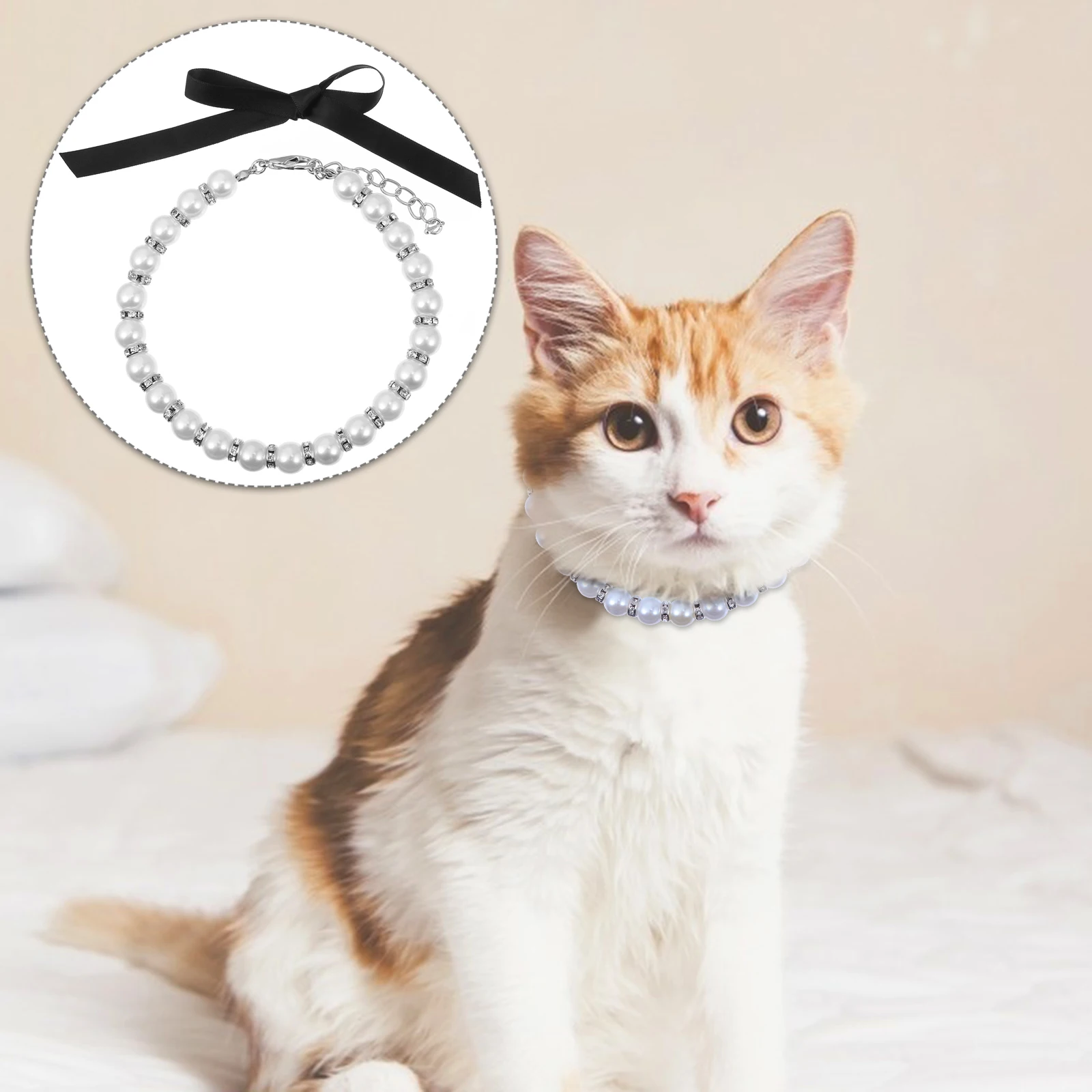 Pet Collar Imitation Pearls Necklace Bead Accessories Dog Cat Adjustable Clasp Durable Gift Birthday Wedding Holiday Outfits
Pet Collar Imitation Pearls Necklace Bead Accessories Dog Cat Adjustable Clasp Durable Gift Birthday Wedding Holiday Outfits