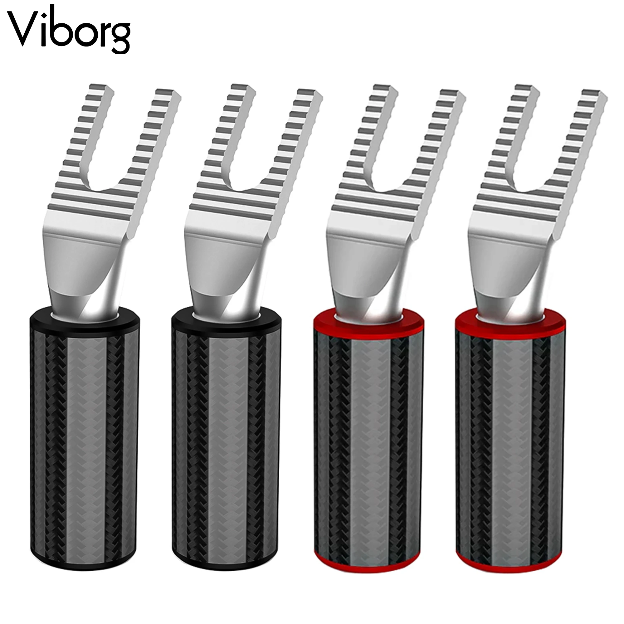 VIBORG Hi-End VS703AG Pure Solid Silver Pure Y Spade Connector Banana Plug Speaker Cable Wire Connector HiFi
VIBORG Hi-End VS703AG Pure Solid Silver Pure Y Spade Connector Banana Plug Speaker Cable Wire Connector HiFi