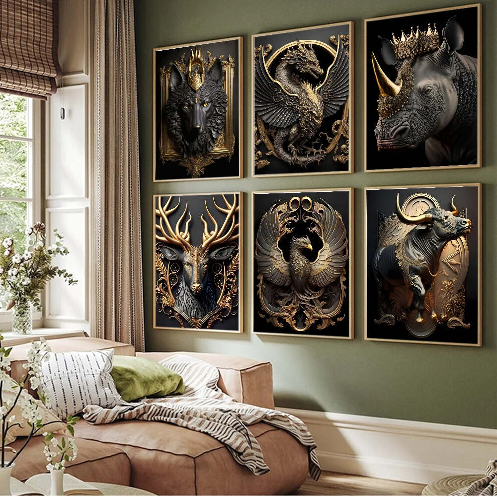 Metal Sculpture Animal Whitepaper Poster Vintage Room Home Bar Cafe Decor Vintage Decorative Painting
Metal Sculpture Animal Whitepaper Poster Vintage Room Home Bar Cafe Decor Vintage Decorative Painting