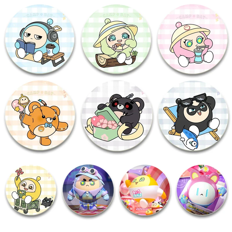 Eggy Tinplate Pins Round Cartoon Funny Snap-in Brooches for Backpack Cothes Accessories Anime Collection Badge Hat Decoration
Eggy Tinplate Pins Round Cartoon Funny Snap-in Brooches for Backpack Cothes Accessories Anime Collection Badge Hat Decoration