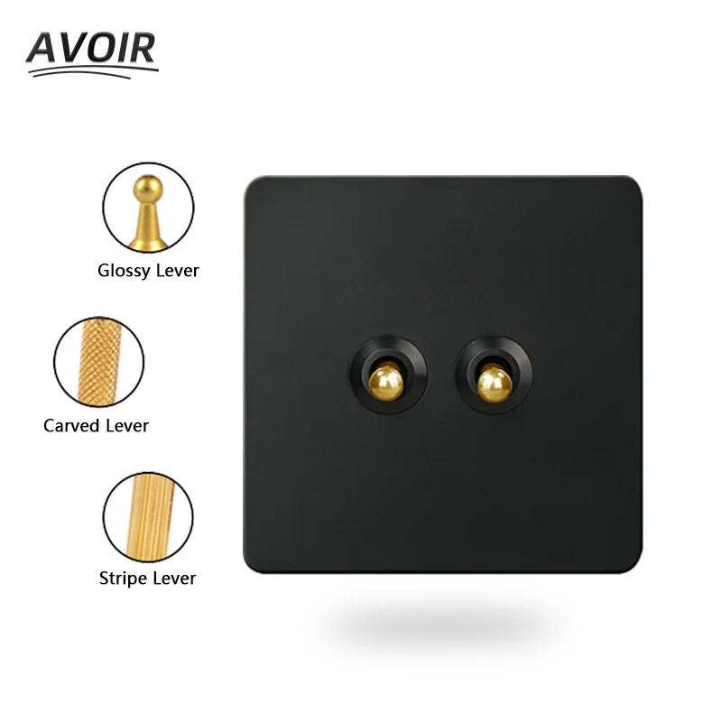 Avoir Wall Toggle Switch Black Knurled Electrical Usb Socket Stainless Steel Panel Light Switches EU French Standard Plug Outlet
Avoir Wall Toggle Switch Black Knurled Electrical Usb Socket Stainless Steel Panel Light Switches EU French Standard Plug Outlet