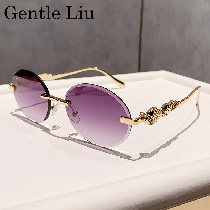 Punk Round Rimless Sunglasses Men 2026 Luxury Brand Oval Metal Frame Sun Glasses Vintage Eyewear For Male UV400 Driving Shades
Punk Round Rimless Sunglasses Men 2026 Luxury Brand Oval Metal Frame Sun Glasses Vintage Eyewear For Male UV400 Driving Shades