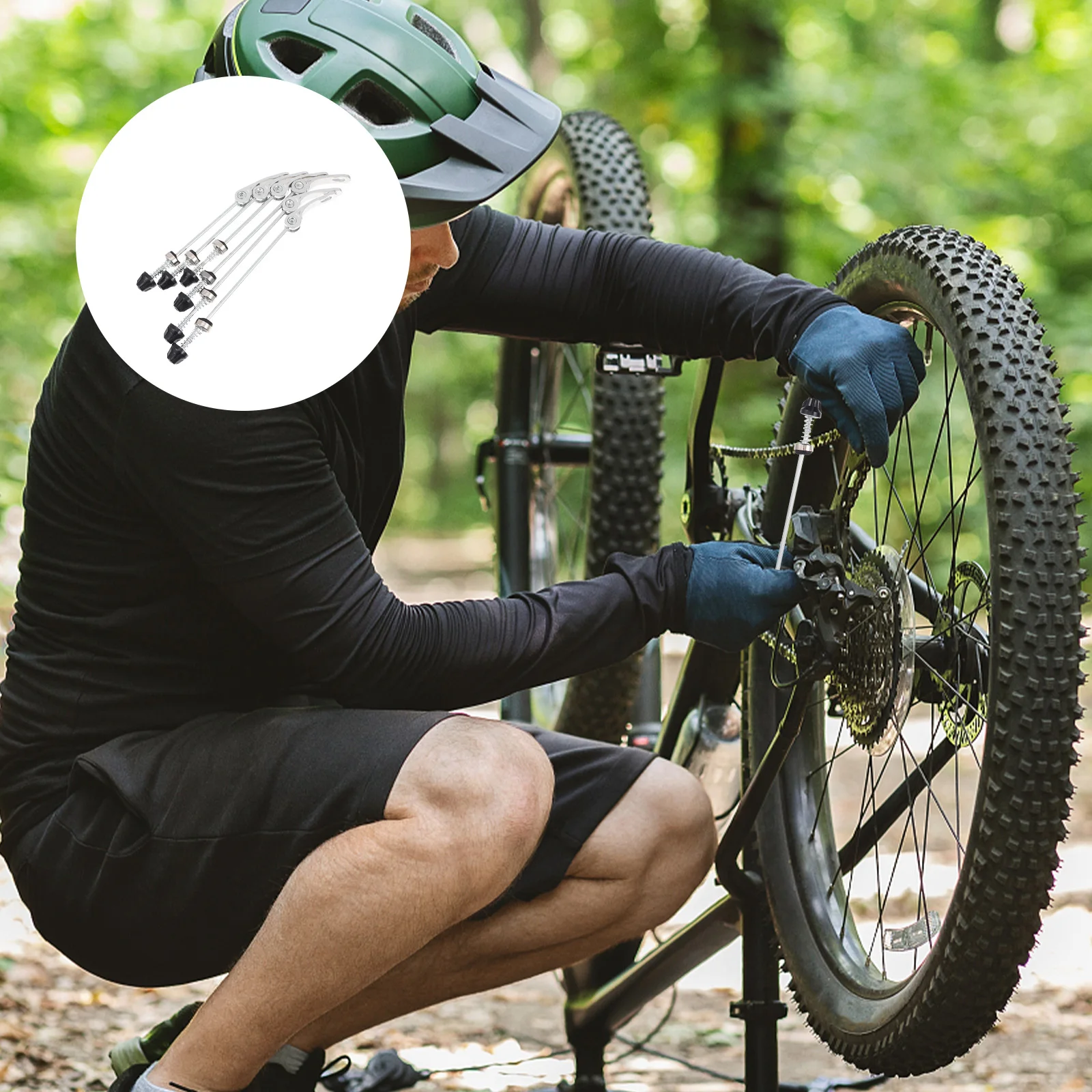 3Pairs Aluminum Alloy Bike Quick Release Skewers Lightweight Durable Cycling Accessory for Road Mountain Bikes
3Pairs Aluminum Alloy Bike Quick Release Skewers Lightweight Durable Cycling Accessory for Road Mountain Bikes