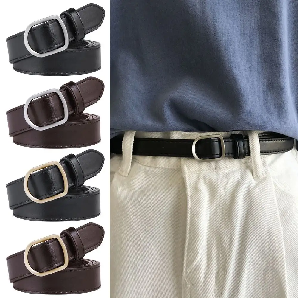 Fashion Retro Vintage Thin Waist Strap No-hole Buckle Waistband Trouser Dress Belts Leather Belt
Fashion Retro Vintage Thin Waist Strap No-hole Buckle Waistband Trouser Dress Belts Leather Belt