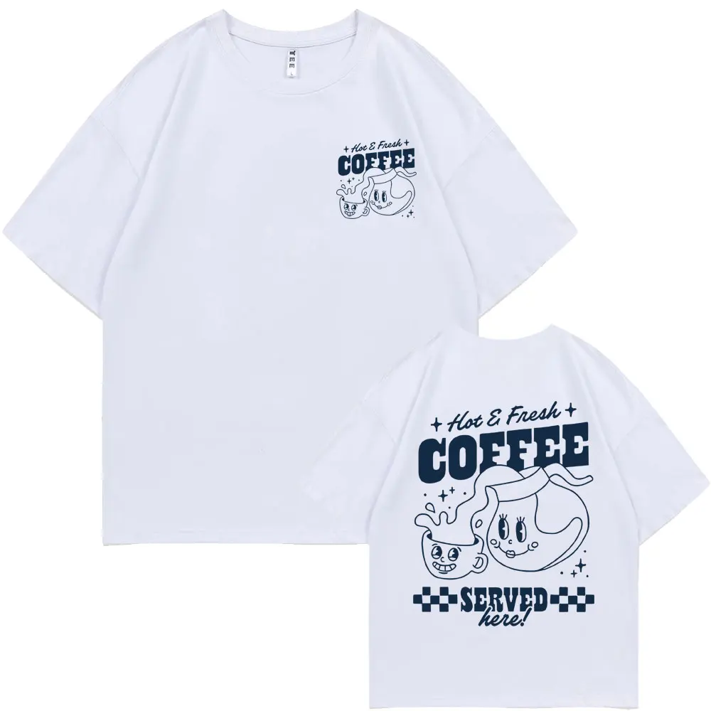 Funny Hot Fresh Coffee Graphic Print Tshirt Men Women Cute Vintage Cartoon Oversized T-shirts Men's Casual 100% Cotton Tee Shirt
Funny Hot Fresh Coffee Graphic Print Tshirt Men Women Cute Vintage Cartoon Oversized T-shirts Men's Casual 100% Cotton Tee Shirt