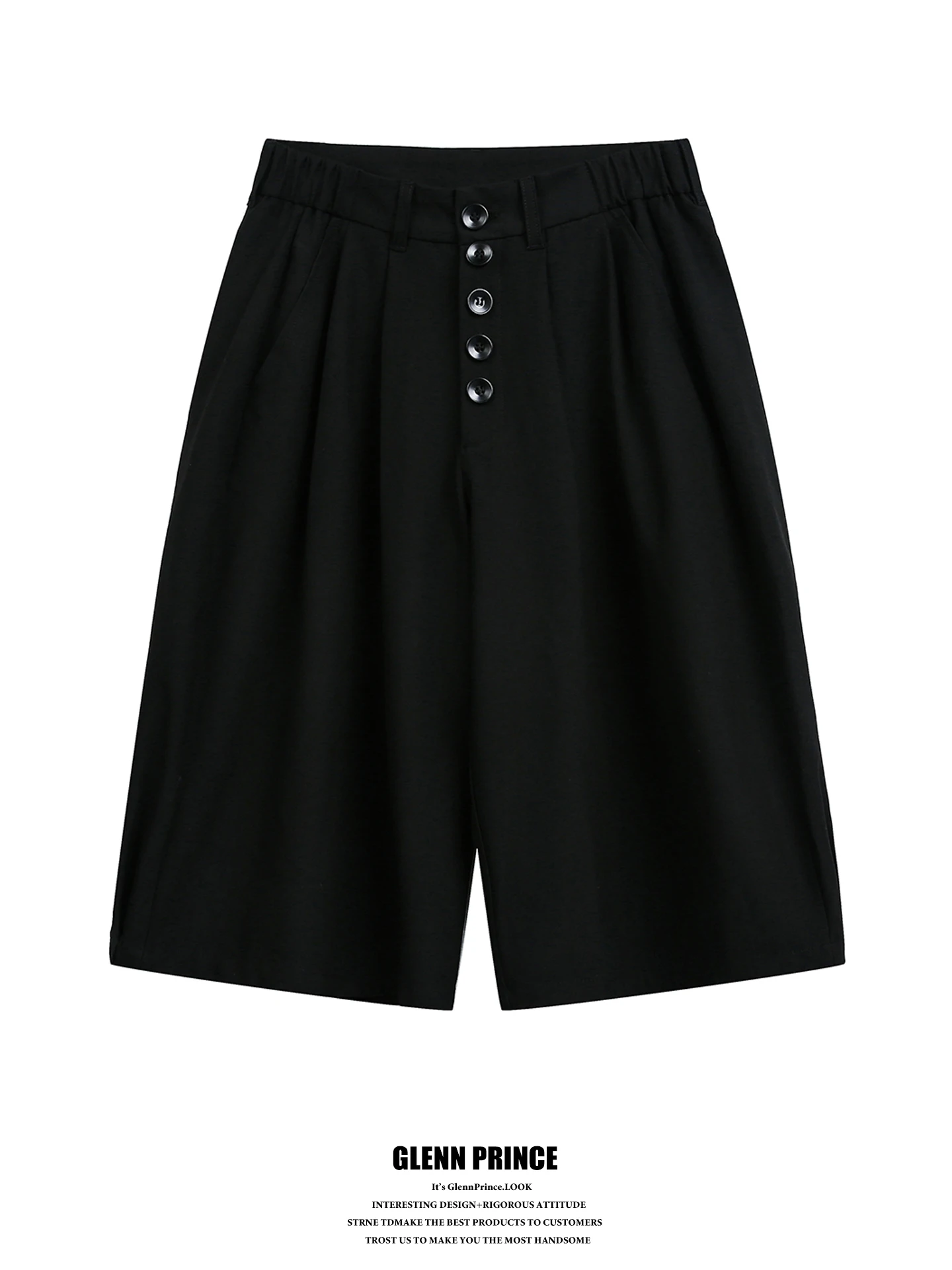 Casual Tailored Shorts for Men Summer A-Line Wide Leg Versatile Elastic Waist Button up Seven-Foot Length Polyester Blend
Casual Tailored Shorts for Men Summer A-Line Wide Leg Versatile Elastic Waist Button up Seven-Foot Length Polyester Blend