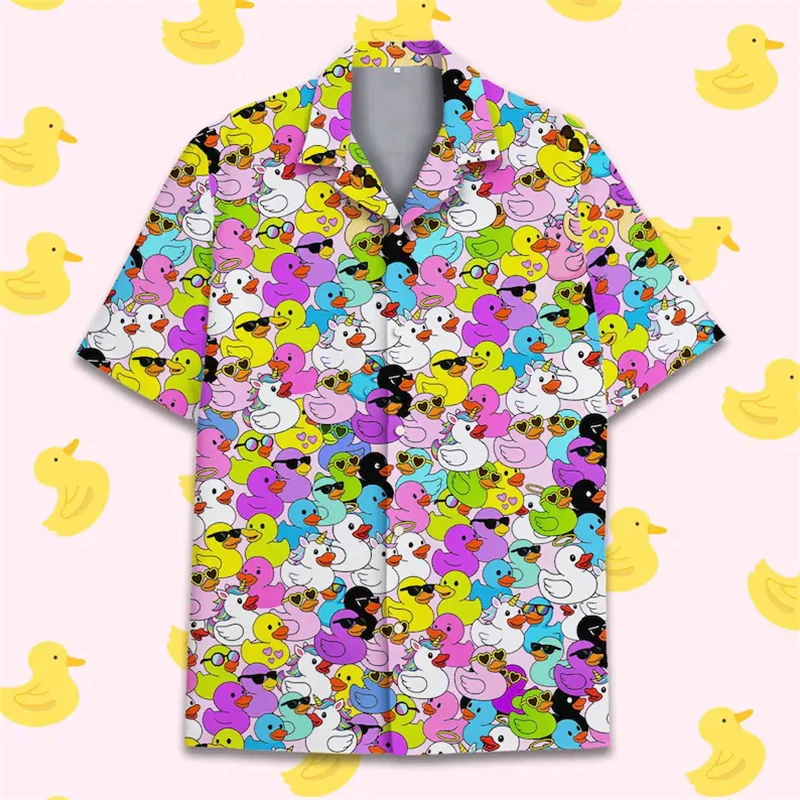 Мужские и женские рубашки с 3D-принтом «Милый мультяшный утенок», модные гавайские рубашки с коротким рукавом, повседневные пляжные рубашки, блузки, мужская одежда
Мужские и женские рубашки с 3D-принтом «Милый мультяшный утенок», модные гавайские рубашки с коротким рукавом, повседневные пляжные рубашки, блузки, мужская одежда