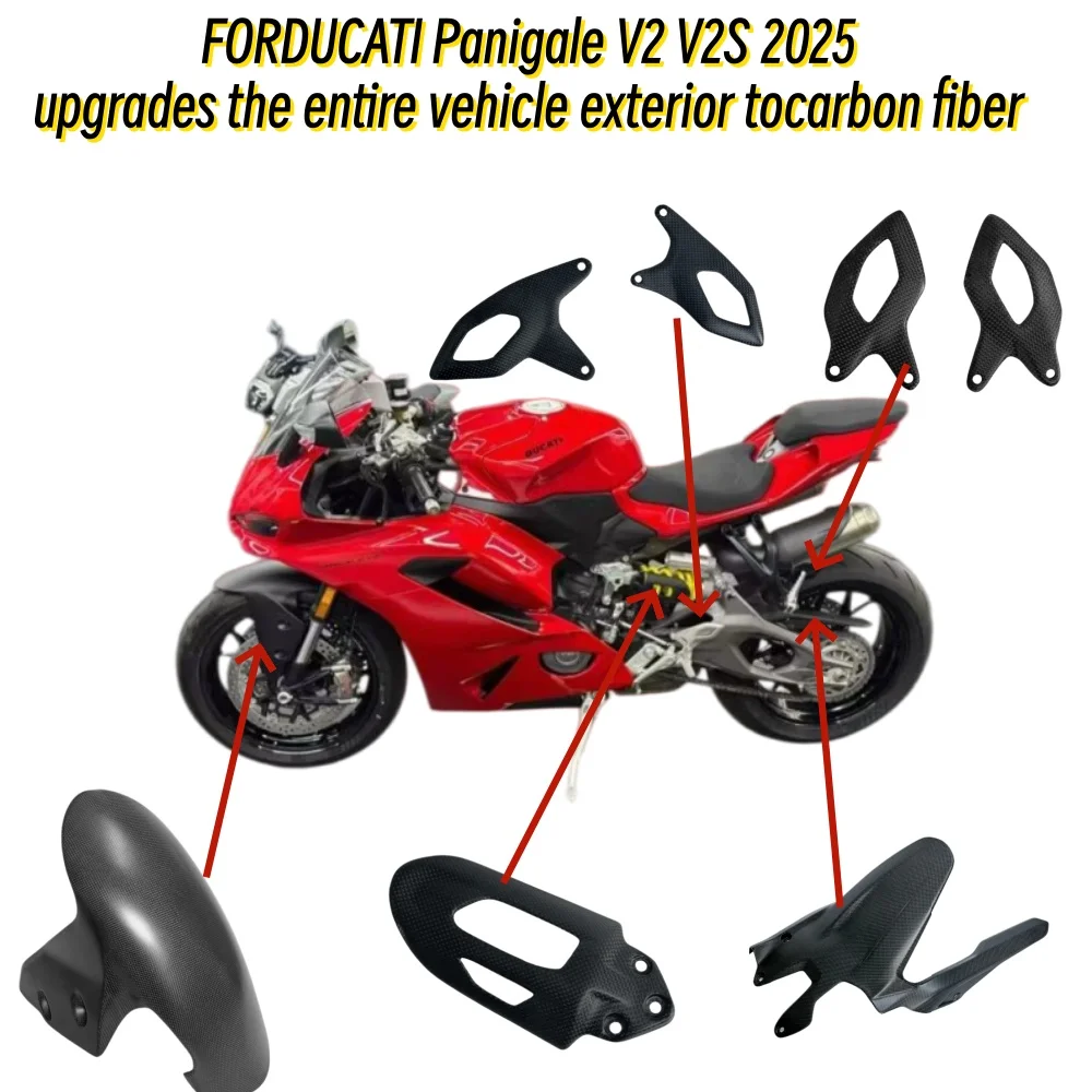 For DUCATI Panigale V2 V2S 2025+ 100% Carbon Fiber Body & Frame Covers Full Fairing Kits Motorcycle Accessories Fairing Kit Mat
For DUCATI Panigale V2 V2S 2025+ 100% Carbon Fiber Body & Frame Covers Full Fairing Kits Motorcycle Accessories Fairing Kit Mat