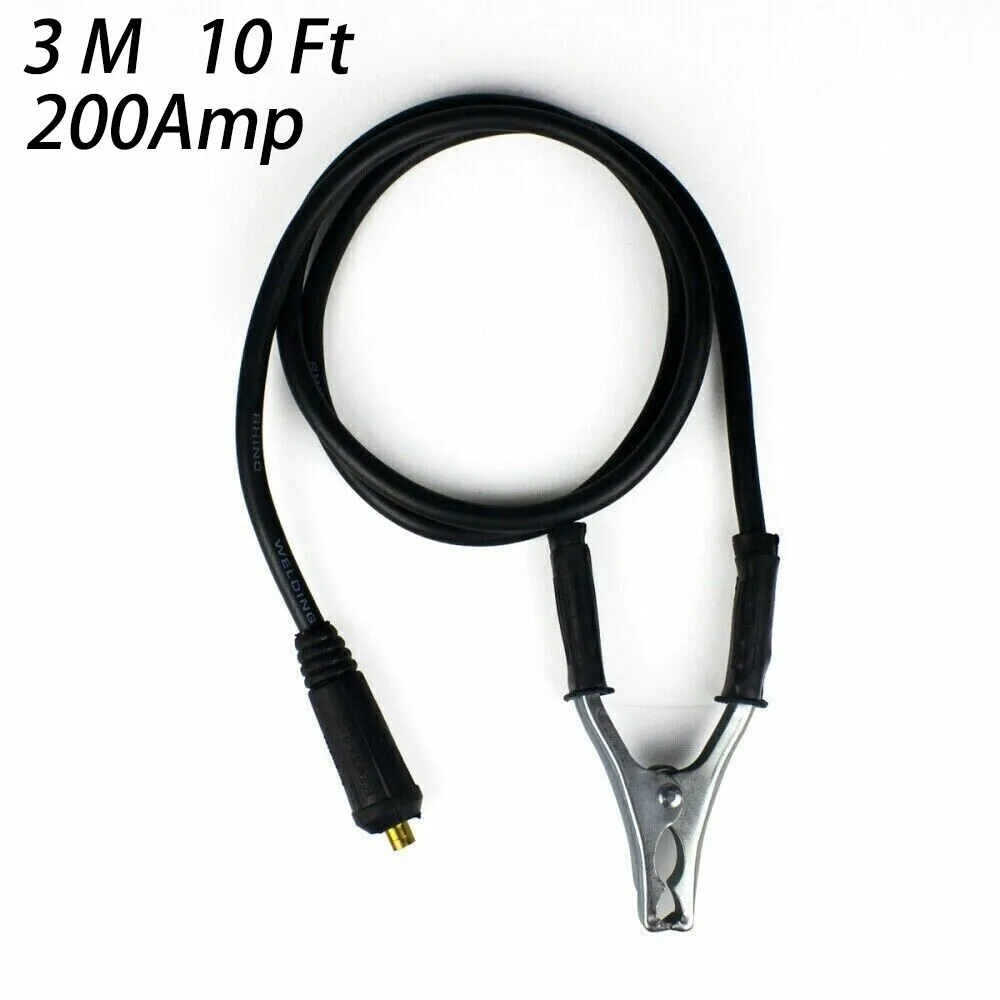 200Amp Welding Ground Clamp Earth Grounding Cable 3M/10Ft Connector DKJ10-25
200Amp Welding Ground Clamp Earth Grounding Cable 3M/10Ft Connector DKJ10-25