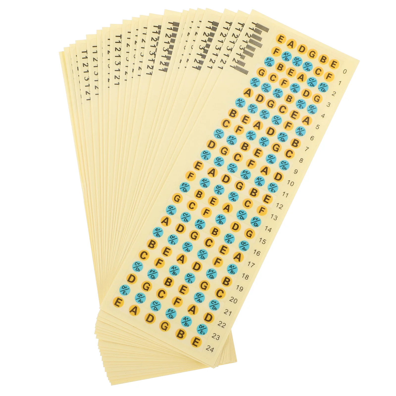 20Pcs Fretboard Notes Stickers for Guitar High Quality Note Sign Beginner Friendly Scale Decals Fast Skill Improvement Practice