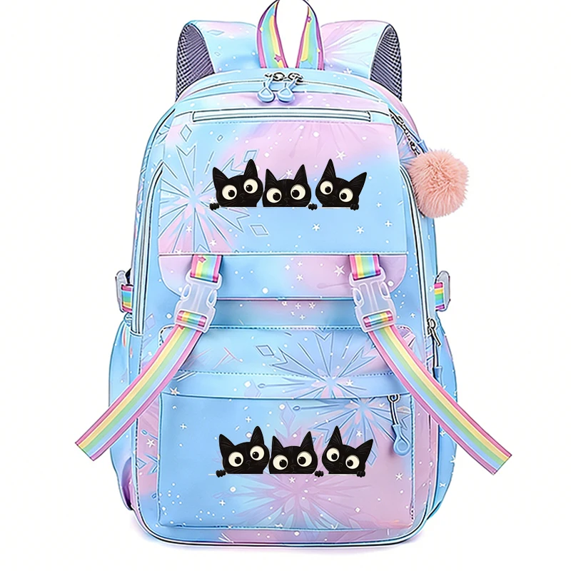 Black Cat Anime Large Capacity Backpack, Lightweight Cute Daypack, Cartoon Schoolbag, Girl Casual Travel Commute Knapsack Bags
Black Cat Anime Large Capacity Backpack, Lightweight Cute Daypack, Cartoon Schoolbag, Girl Casual Travel Commute Knapsack Bags