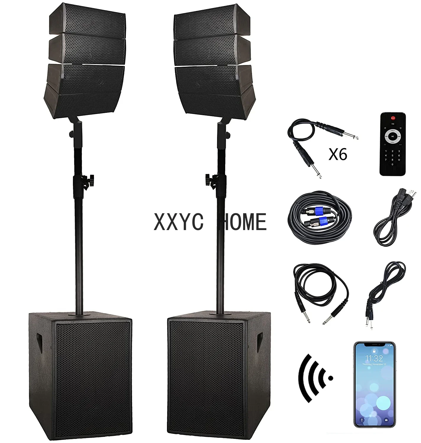 4000W 2*15" Subwoofer Professional audio Karaoke sets BT sound box PA speaker System active Subwoofer+Array Line Bocina Parlant
4000W 2*15" Subwoofer Professional audio Karaoke sets BT sound box PA speaker System active Subwoofer+Array Line Bocina Parlant