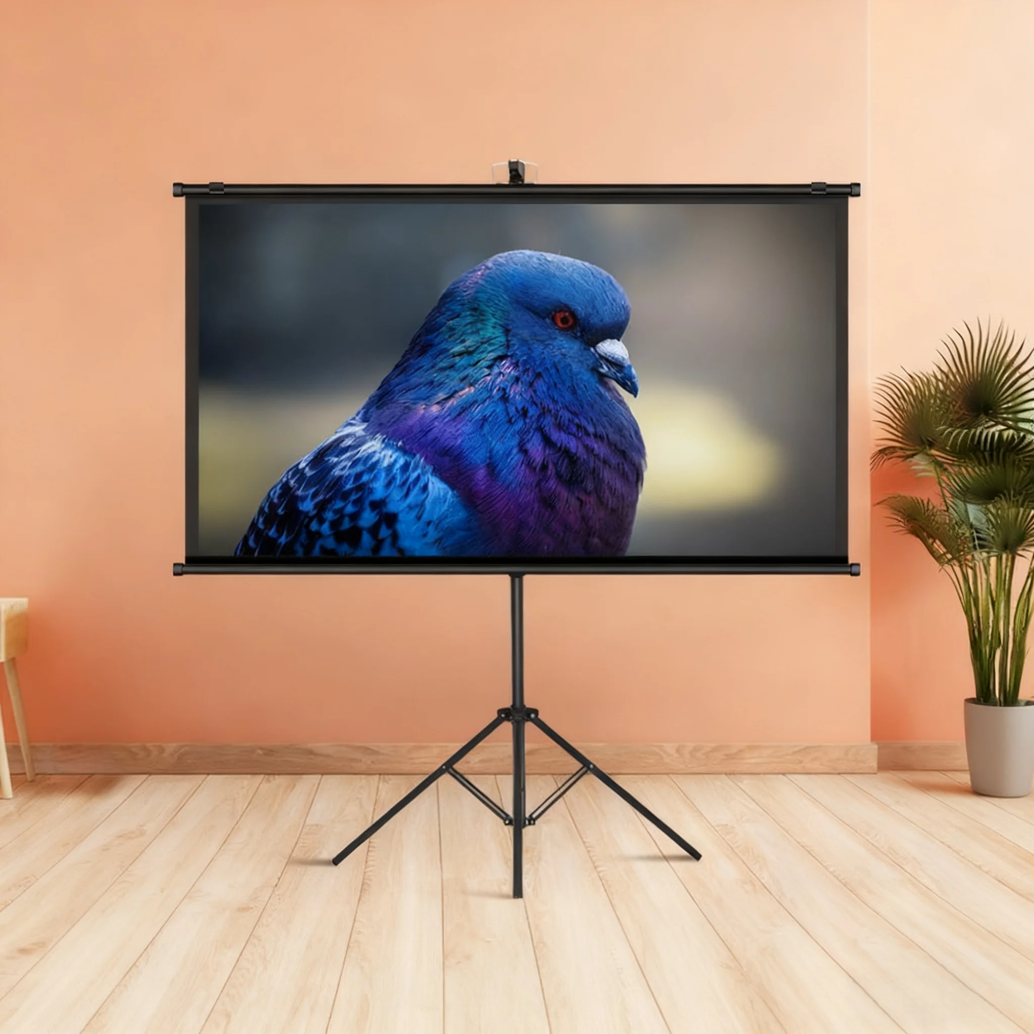 Portable Projection Screen with Single-Support Tripod Stand, Indoor Outdoor Movie Screen,80"16:9 Mobile Home Theater Background
Portable Projection Screen with Single-Support Tripod Stand, Indoor Outdoor Movie Screen,80"16:9 Mobile Home Theater Background