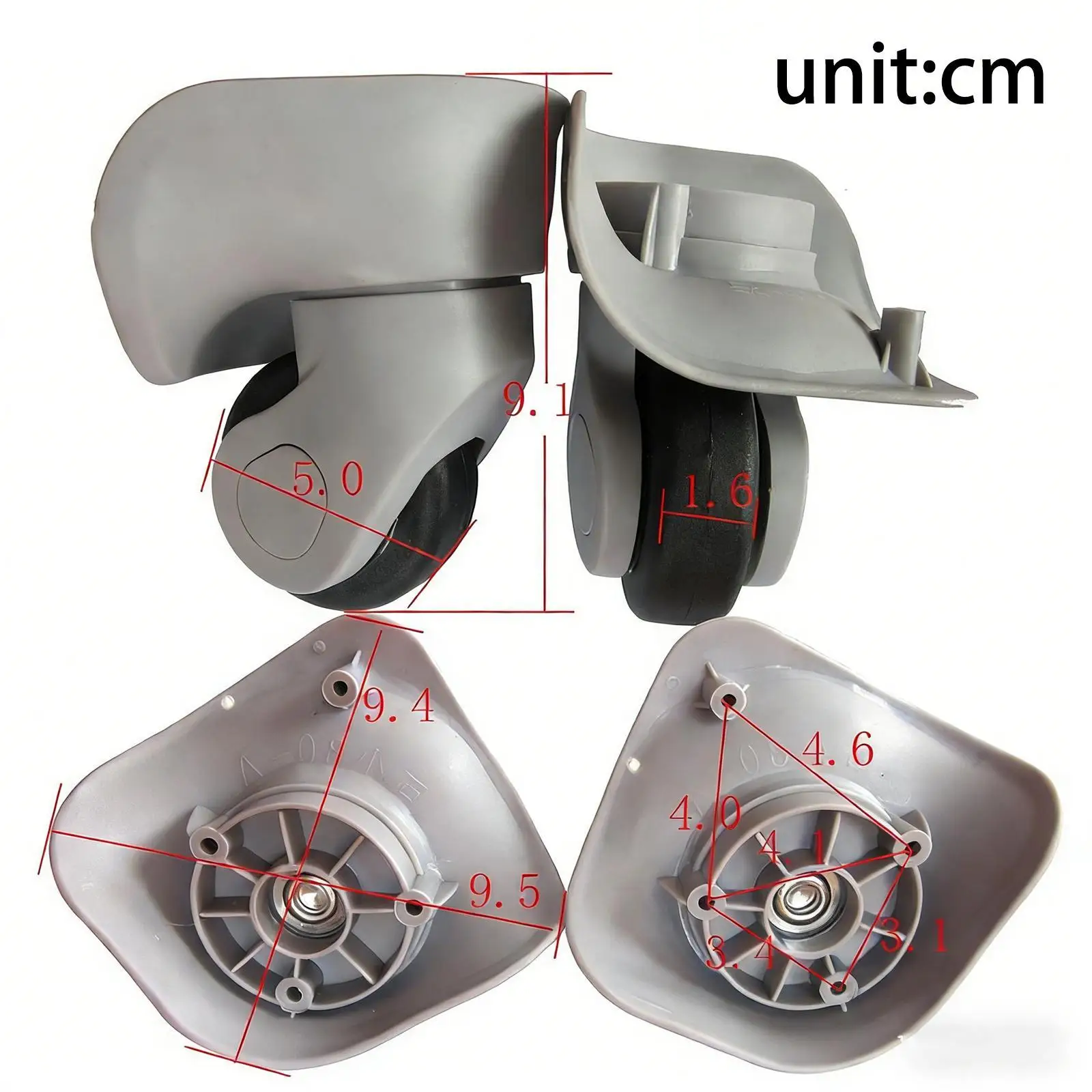 1 Pair A08 Luggage Wheels Replacement Accessories Repair Trolley Case Wheel
1 Pair A08 Luggage Wheels Replacement Accessories Repair Trolley Case Wheel