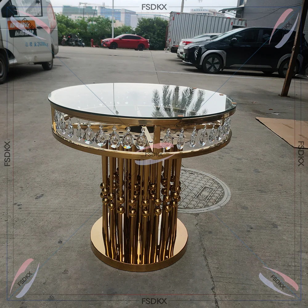Fashion Product Stainless Steel Glass Small Round Gold White New Desert Wedding Cake Table
Fashion Product Stainless Steel Glass Small Round Gold White New Desert Wedding Cake Table