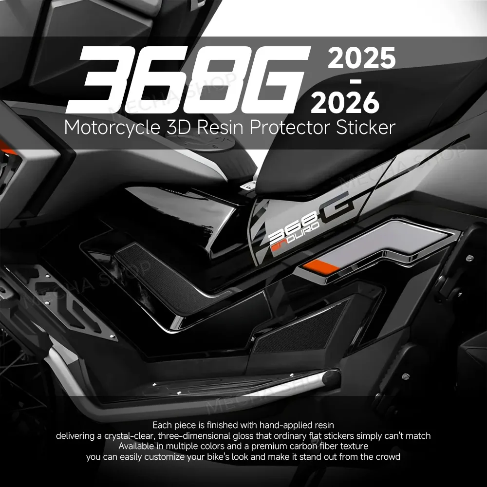 For Zontes 368 G 2025 2026 3D Resin Sticker Protection Kit 368G Accessories Side Step Stickers
For Zontes 368 G 2025 2026 3D Resin Sticker Protection Kit 368G Accessories Side Step Stickers