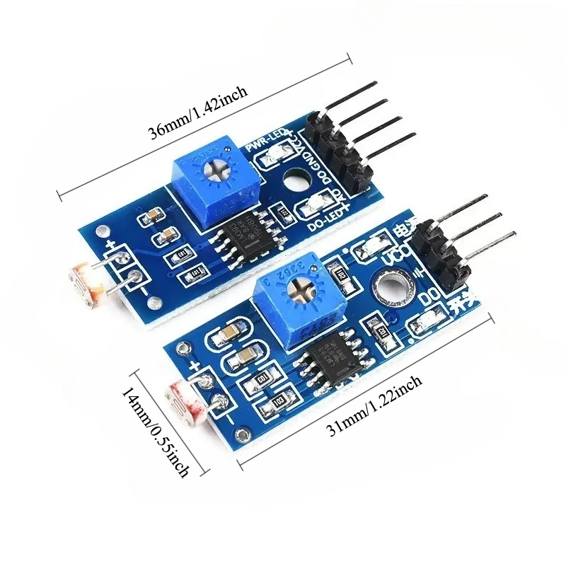 10pcs 3 Pin 4 Pin Photoresistor Sensor Module Light Detection LDR for Arduino Light Control Switch DIY
10pcs 3 Pin 4 Pin Photoresistor Sensor Module Light Detection LDR for Arduino Light Control Switch DIY