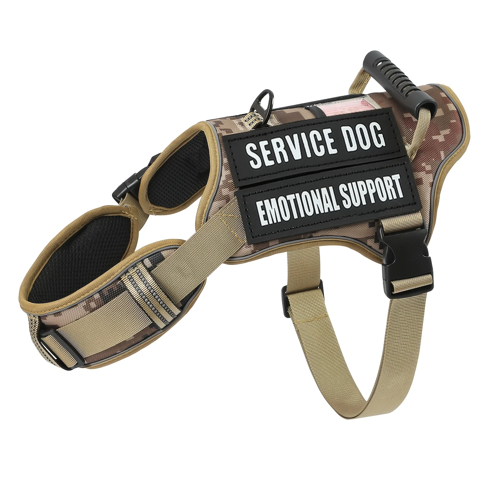 Tactical Service Dog Harness with Molle And Control Handle Adjustable And Reflective Pet Vest Harness for Easy Walking And Training - No More Pulling, Tugging Or Choking
Tactical Service Dog Harness with Molle And Control Handle Adjustable And Reflective Pet Vest Harness for Easy Walking And Training - No More Pulling, Tugging Or Choking