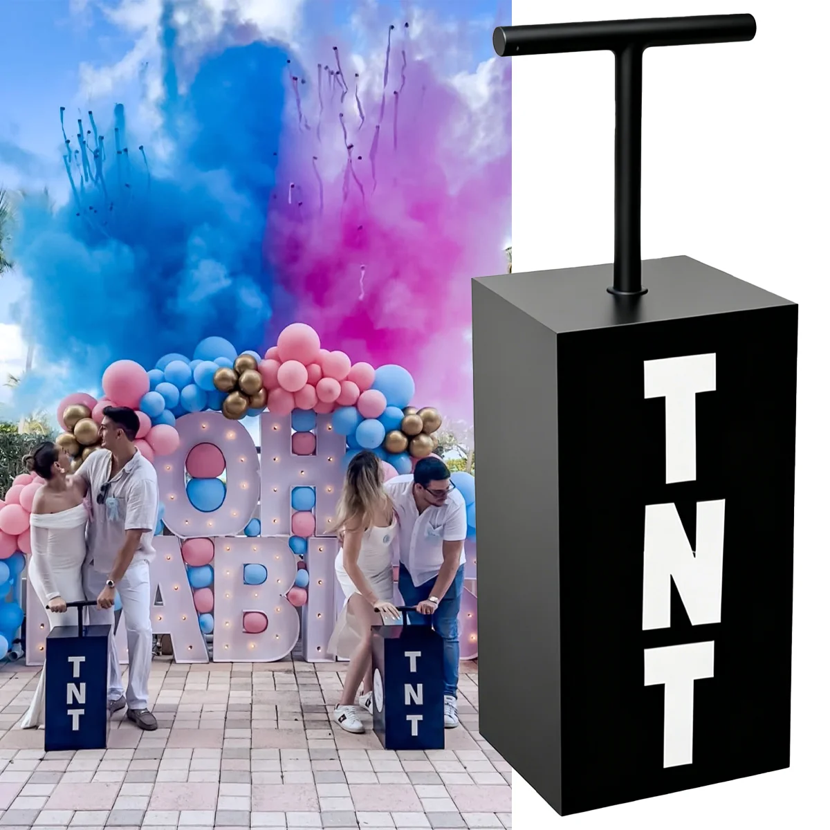 Tnt Gender Reveal Machine Kit Baby Smoke Decoration Supplies Celebration Ideas Backdrop Background Memories Pyrotechnic Items FX
Tnt Gender Reveal Machine Kit Baby Smoke Decoration Supplies Celebration Ideas Backdrop Background Memories Pyrotechnic Items FX