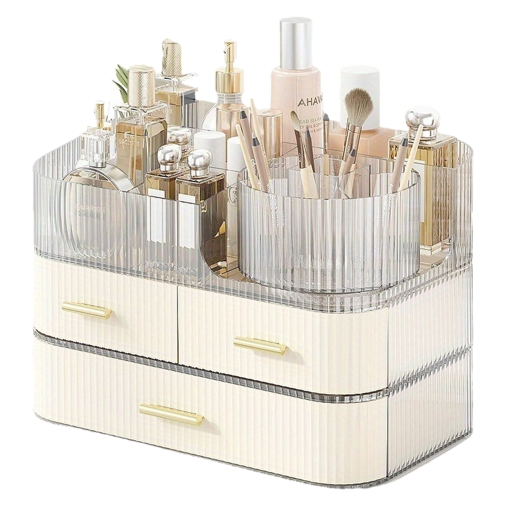 360 ° Вращающийся органайзер для макияжа с ящиками, большой прозрачный ящик для хранения косметики для туалетного столика, многослойный уход за кожей и макияж
360 ° Вращающийся органайзер для макияжа с ящиками, большой прозрачный ящик для хранения косметики для туалетного столика, многослойный уход за кожей и макияж