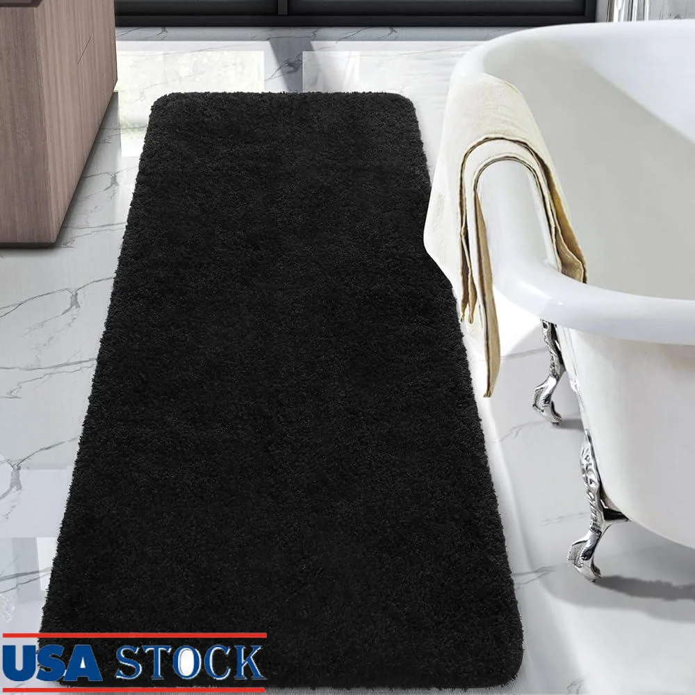 Super Absorbent Soft Plush Bath Rug Non Slip Microfiber Runner Machine Washable High Pile Bathroom Mat
Super Absorbent Soft Plush Bath Rug Non Slip Microfiber Runner Machine Washable High Pile Bathroom Mat