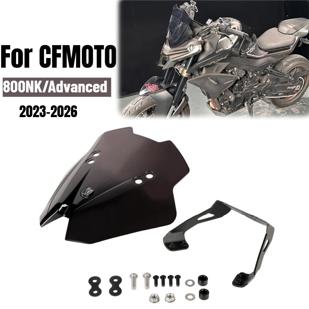 For CFMOTO 800NK Advanced 2023-2026 Motorcycle Windshield Mounting Bracket CF 800NK NK800 Windscreen Airflow Deflector Shield
For CFMOTO 800NK Advanced 2023-2026 Motorcycle Windshield Mounting Bracket CF 800NK NK800 Windscreen Airflow Deflector Shield