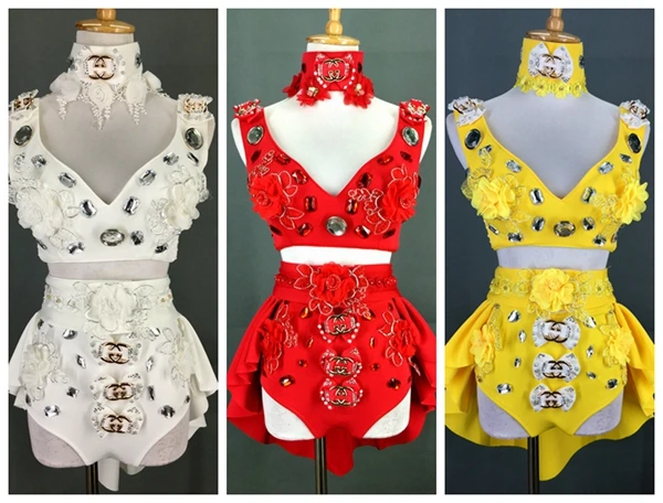New Sexy 4-piece Suit Performance Clothes Bar Nightclub DJ Female Singer Stage Jazz Dance Show Clothes Red Yellow White
New Sexy 4-piece Suit Performance Clothes Bar Nightclub DJ Female Singer Stage Jazz Dance Show Clothes Red Yellow White