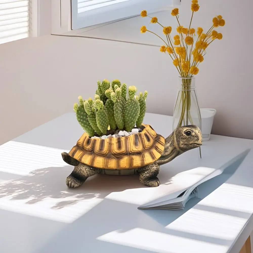Реалистичный цветочный горшок в форме черепахи, экологически чистый декоративный стол, мини-орнамент из смолы Мини-черепаха, сочный плантатор, настольный компьютер
Реалистичный цветочный горшок в форме черепахи, экологически чистый декоративный стол, мини-орнамент из смолы Мини-черепаха, сочный плантатор, настольный компьютер