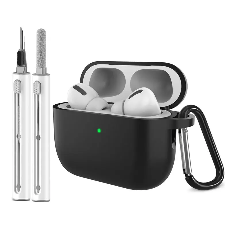 Soft Silicone Protective Case Cover for AirPods Pro 1st 2nd 3rd Generation and AirPods 3 4 Models with Lanyard and Cleaning Pen
Soft Silicone Protective Case Cover for AirPods Pro 1st 2nd 3rd Generation and AirPods 3 4 Models with Lanyard and Cleaning Pen