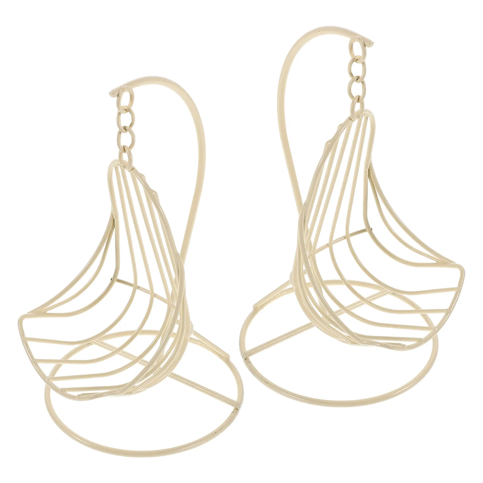 2Pcs Miniature Swing Chair Metal Hanging Basket Tiny Hammock Chair for Dollhouse Living Room Patio Balcony Decoration Scenery
2Pcs Miniature Swing Chair Metal Hanging Basket Tiny Hammock Chair for Dollhouse Living Room Patio Balcony Decoration Scenery