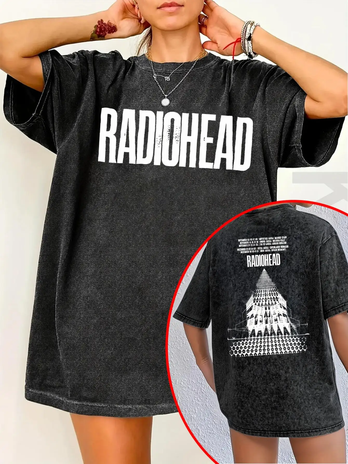 Футболка унисекс в стиле ретро Radiohead European Tour, в стиле хип-хоп рок, готическая свободная футболка, специальное издание Ding Ge
Футболка унисекс в стиле ретро Radiohead European Tour, в стиле хип-хоп рок, готическая свободная футболка, специальное издание Ding Ge