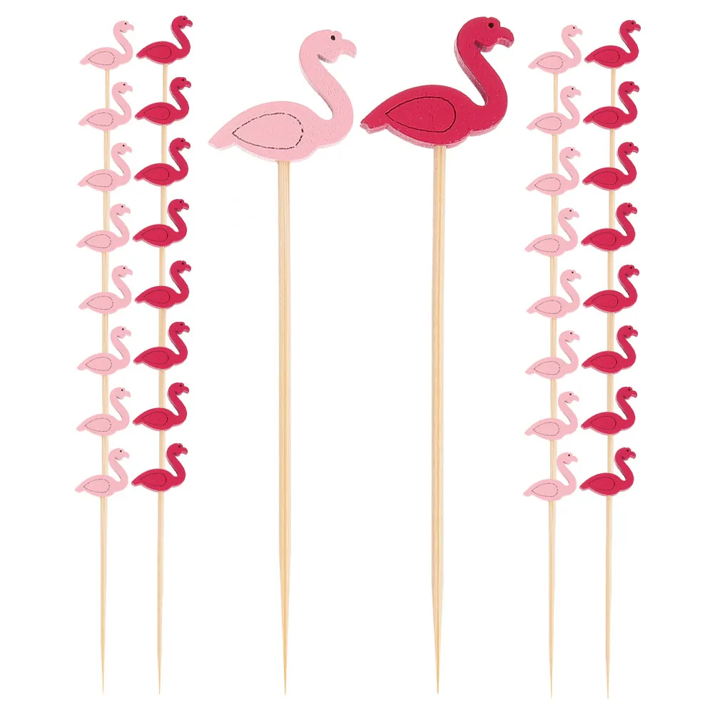 100pcs Flamingo Fruit Forks Bamboo Cocktail Picks Decorative Toothpicks Skewers S wich Burger Cupcake Food Decorations One Time
100pcs Flamingo Fruit Forks Bamboo Cocktail Picks Decorative Toothpicks Skewers S wich Burger Cupcake Food Decorations One Time
