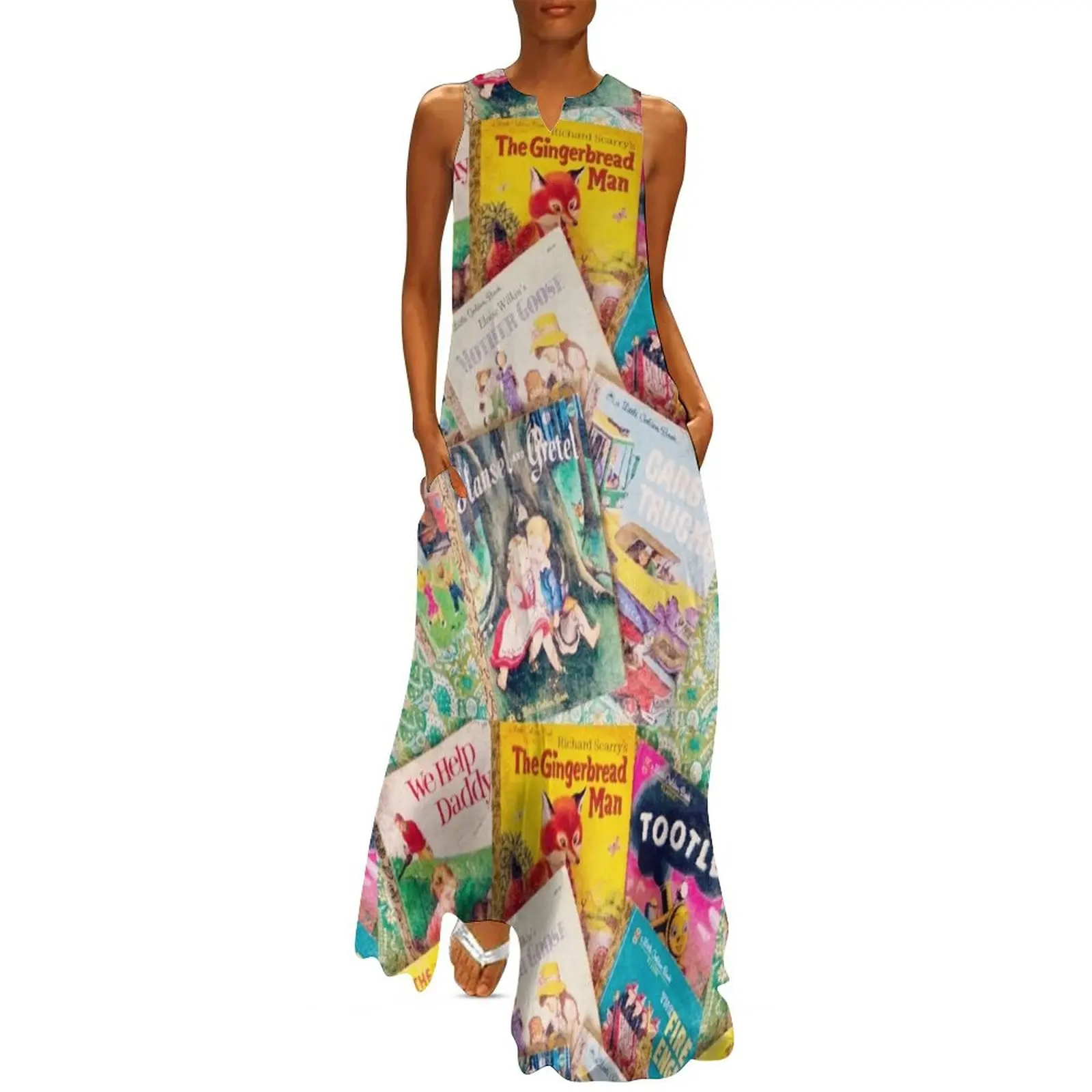 Little Vintage Library Long Dress Women's evening dress elegant party dress for women 2025
Little Vintage Library Long Dress Women's evening dress elegant party dress for women 2025