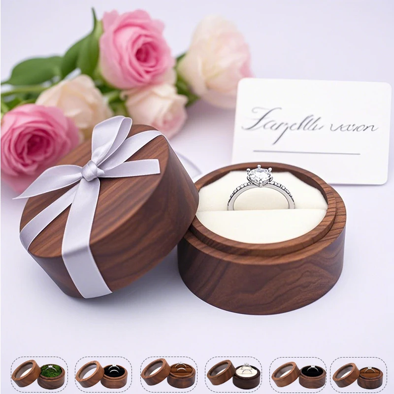 1PC Rustic Wedding Ring Box Holder Wood Single/Double Slots Earring Ring Jewelry Organizer Box Luxury Jewelry Gift Packaging Box
1PC Rustic Wedding Ring Box Holder Wood Single/Double Slots Earring Ring Jewelry Organizer Box Luxury Jewelry Gift Packaging Box