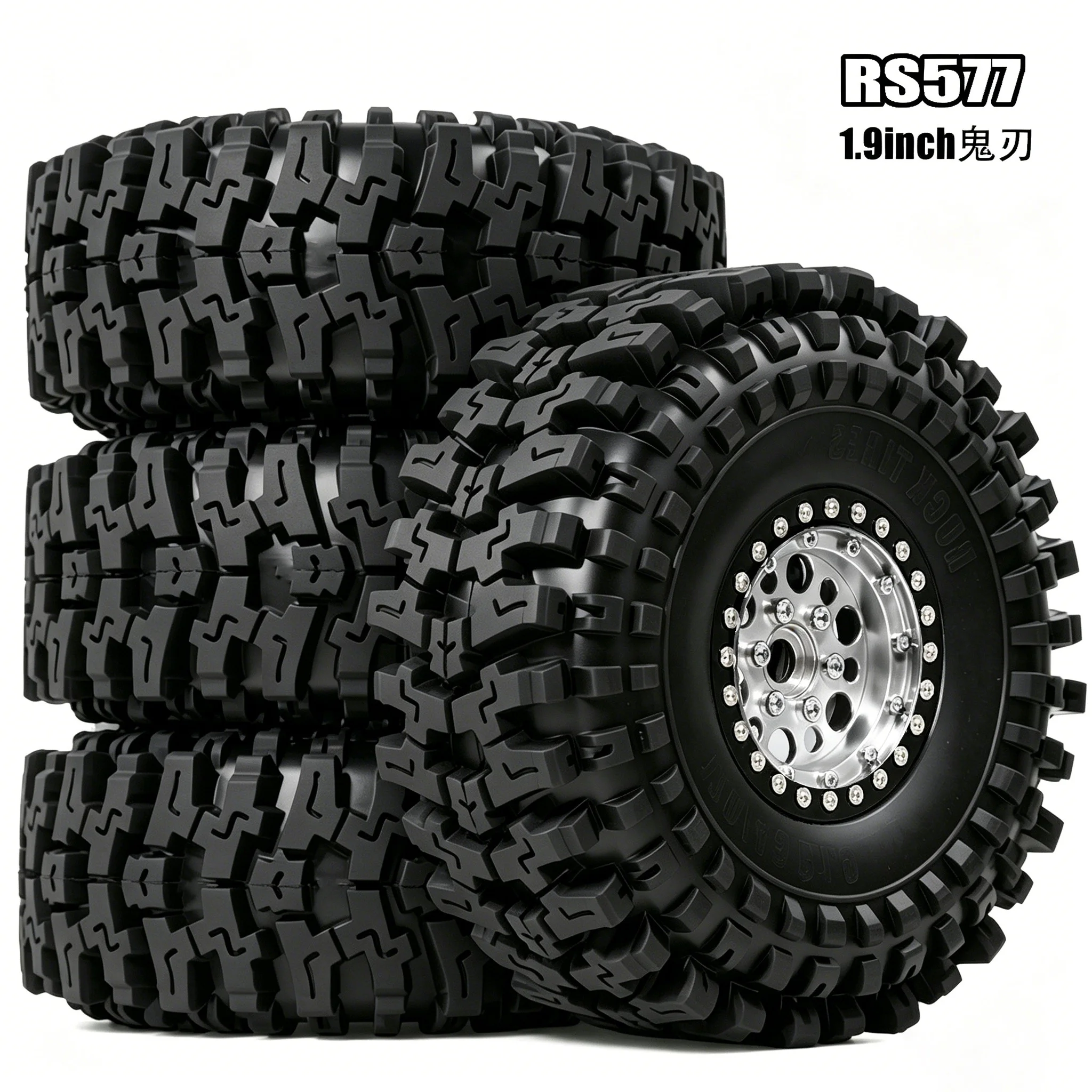 120mm Soft Sticky Mud slingers 1.9 Tires Wheels Black Rims for 1/10 rc Crawler Traxxas TRX4 Axial SCX10
120mm Soft Sticky Mud slingers 1.9 Tires Wheels Black Rims for 1/10 rc Crawler Traxxas TRX4 Axial SCX10