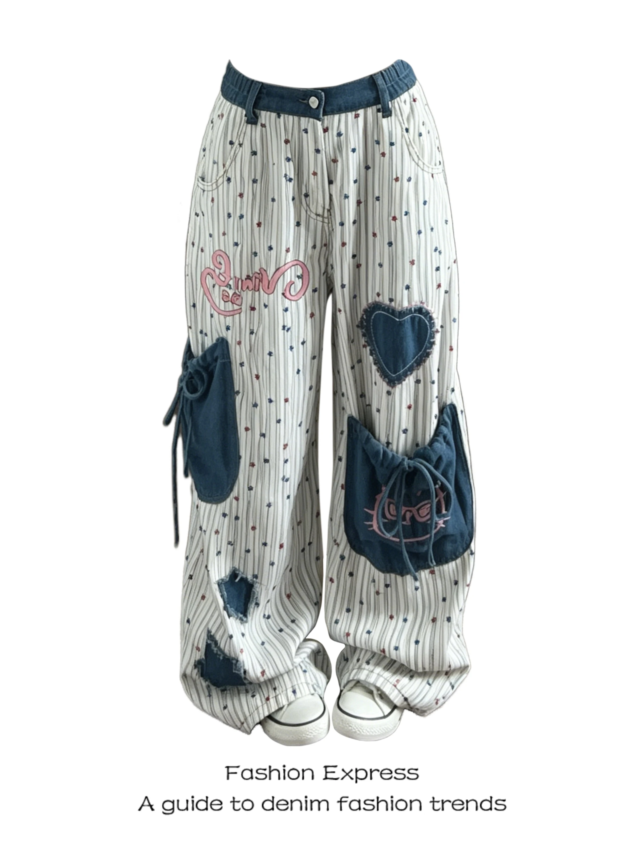 New 2026 Women's Casual Jeans Thin Denim Patchwork Sweet Loose BF Style High Waist Wide Leg Pants Floor-Length Trousers
New 2026 Women's Casual Jeans Thin Denim Patchwork Sweet Loose BF Style High Waist Wide Leg Pants Floor-Length Trousers