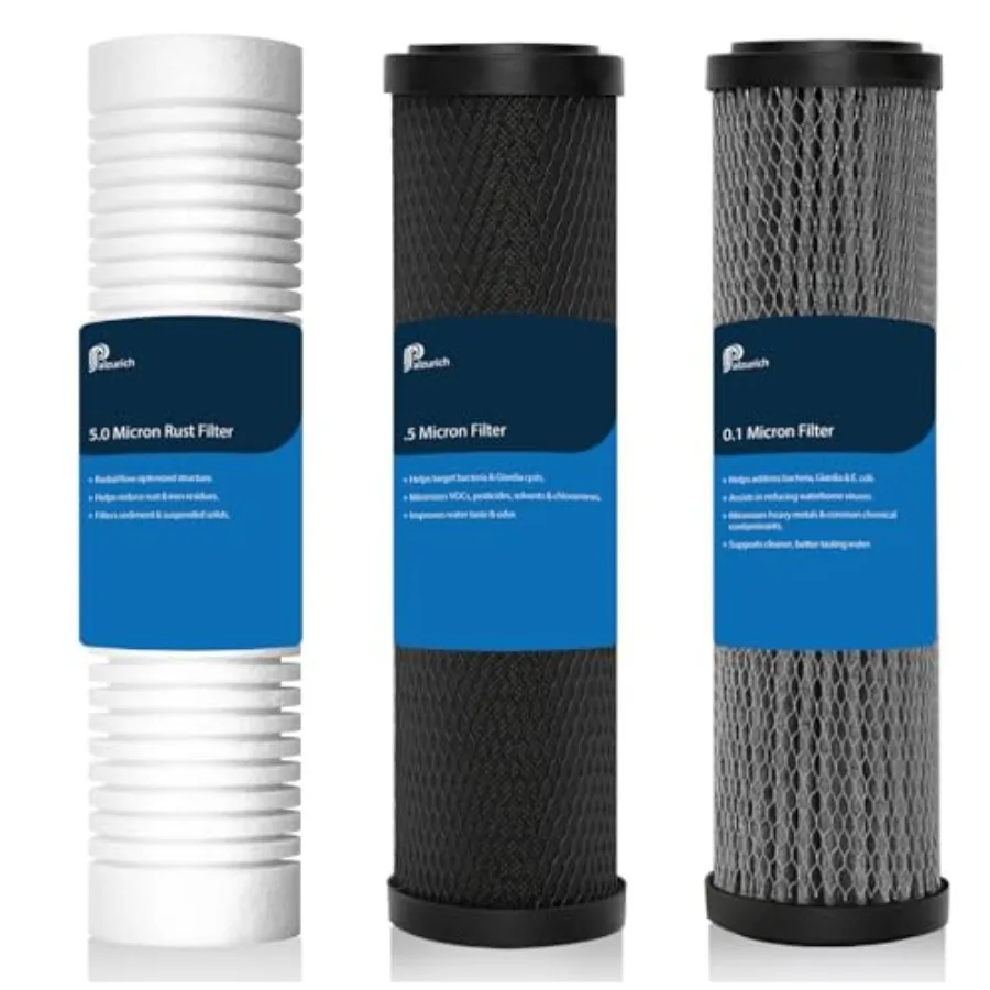 Replacement Filter Set for ClearSource Ultra 3-Canister System 3-Stage Filtration High Efficiency Compatible with ClearSource U
Replacement Filter Set for ClearSource Ultra 3-Canister System 3-Stage Filtration High Efficiency Compatible with ClearSource U