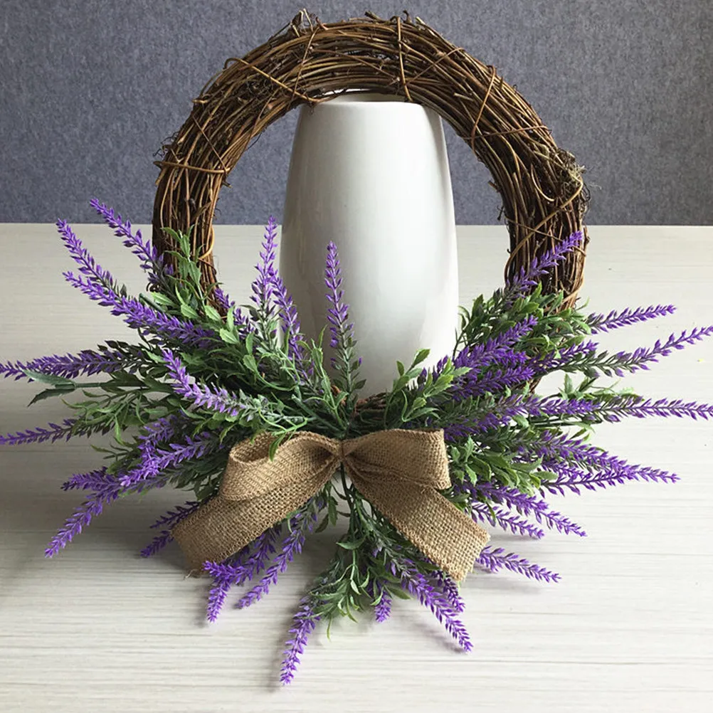 Artificial Lavender Wreath Vivid Pastoral Style Door Hanging Garland Decor Indoor Outdoor Decoration Wedding Wall Hanging
Artificial Lavender Wreath Vivid Pastoral Style Door Hanging Garland Decor Indoor Outdoor Decoration Wedding Wall Hanging