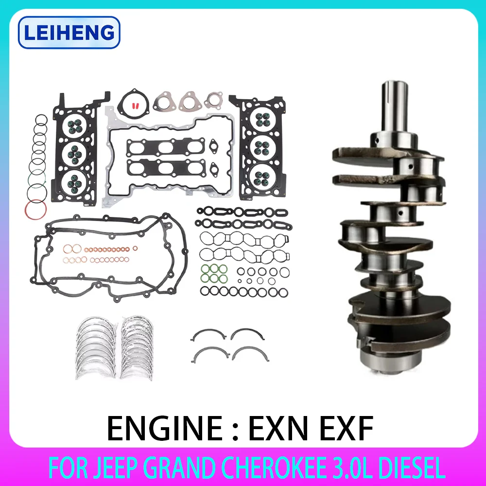НОВЫЙ комплект коленчатого вала двигателя и полный комплект прокладок, комплект подшипников главного стержня, подходит для Chrysler Jeep RAM 1500 Lancia 2014-2019 3.0L 3.0 L T V6
НОВЫЙ комплект коленчатого вала двигателя и полный комплект прокладок, комплект подшипников главного стержня, подходит для Chrysler Jeep RAM 1500 Lancia 2014-2019 3.0L 3.0 L T V6