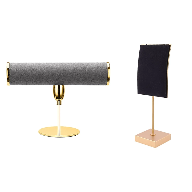 Microfiber Bracelet T-Bar Rack Jewelry Hard Display Stand With Necklace Display Stand Necklace Hanger Jewelry Display
Microfiber Bracelet T-Bar Rack Jewelry Hard Display Stand With Necklace Display Stand Necklace Hanger Jewelry Display