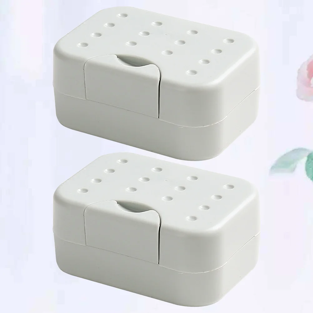 2pcs Soap Box With Lid Portable Sealed Waterproof Lock Soap Tray Soap Box for Travel(White) Sealing Soap Holder
2pcs Soap Box With Lid Portable Sealed Waterproof Lock Soap Tray Soap Box for Travel(White) Sealing Soap Holder