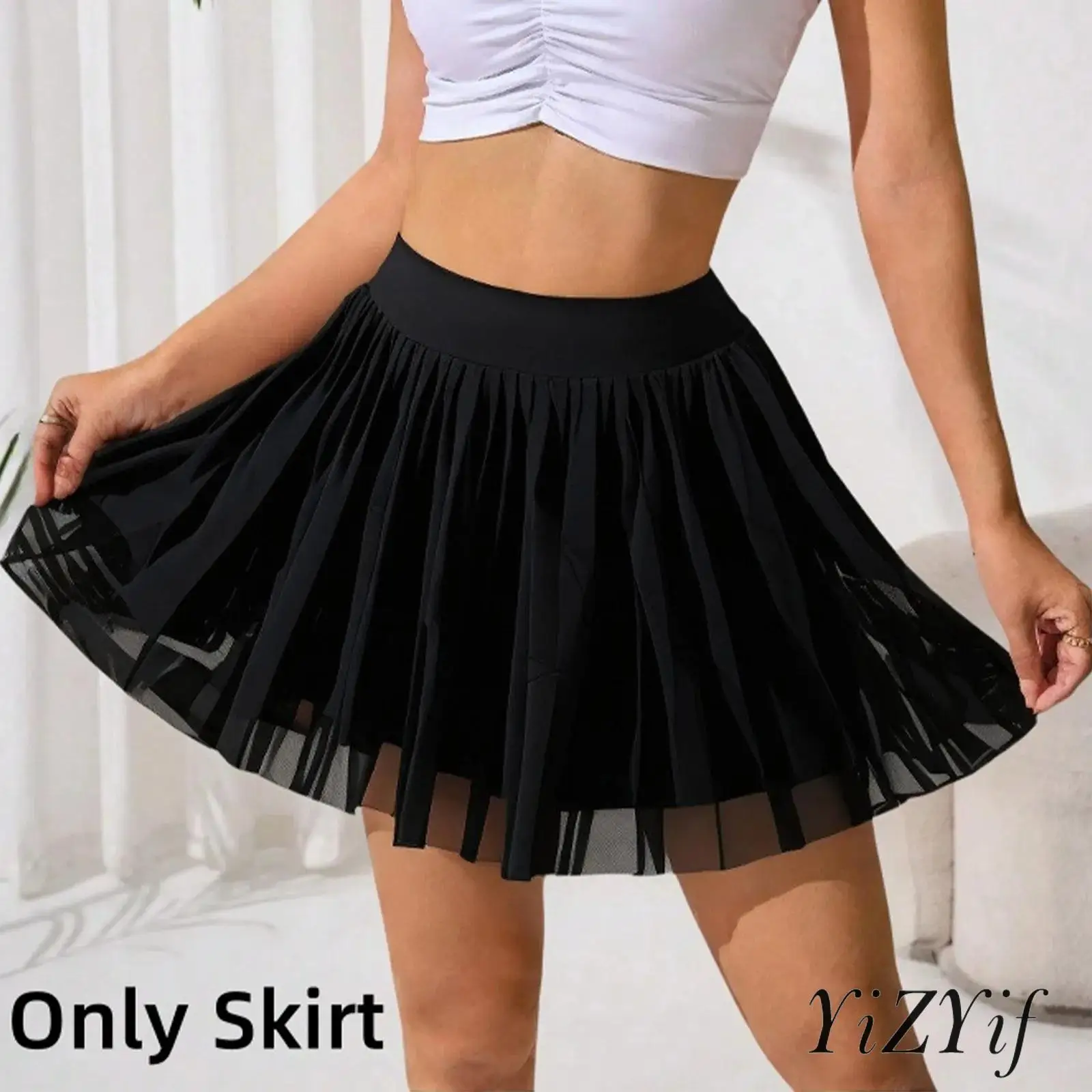 Women Tennis Skirt with Built In Shorts And Ruffle Hem Design High Waist Elastic Waistband for Court Sports And Daily Use
Women Tennis Skirt with Built In Shorts And Ruffle Hem Design High Waist Elastic Waistband for Court Sports And Daily Use