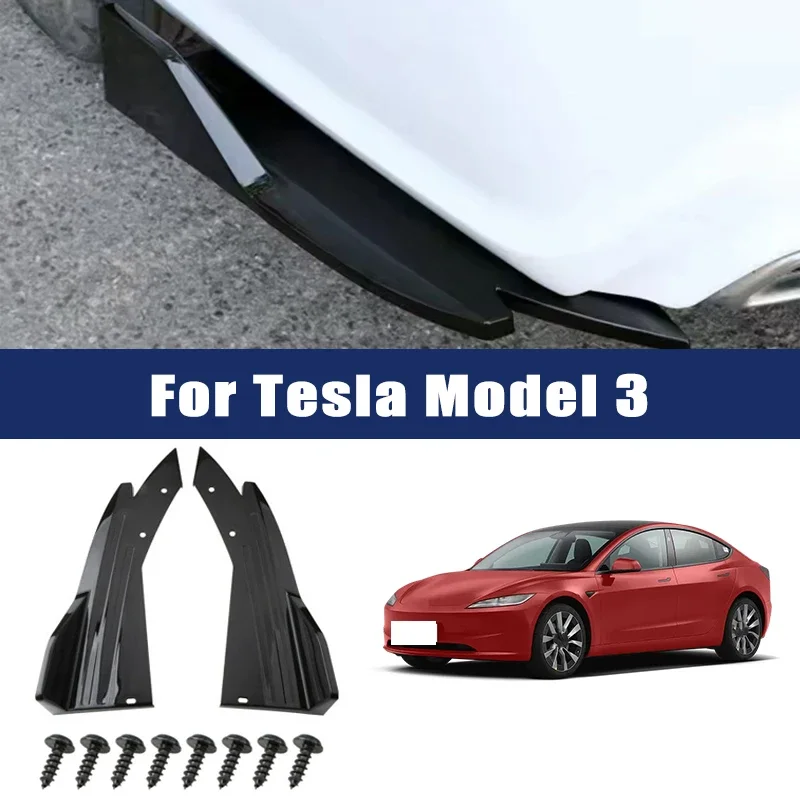 2pcs Car Rear Bumper Spoiler Lip Carbon Fiber Wing Trim Anti-crash Diffuser Side Skirt Wrap Angle Splitter For Tesla Model 3
2pcs Car Rear Bumper Spoiler Lip Carbon Fiber Wing Trim Anti-crash Diffuser Side Skirt Wrap Angle Splitter For Tesla Model 3