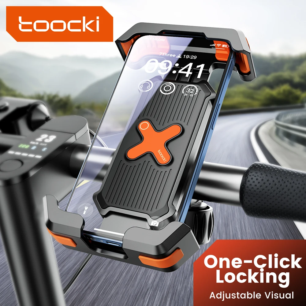 Toocki Cycling Phone Holder 360° Universal Four Corner Bike Motorcycle Phone Mount For 4.7-7.2 inch Cell Phone Shockproof Stand
Toocki Cycling Phone Holder 360° Universal Four Corner Bike Motorcycle Phone Mount For 4.7-7.2 inch Cell Phone Shockproof Stand