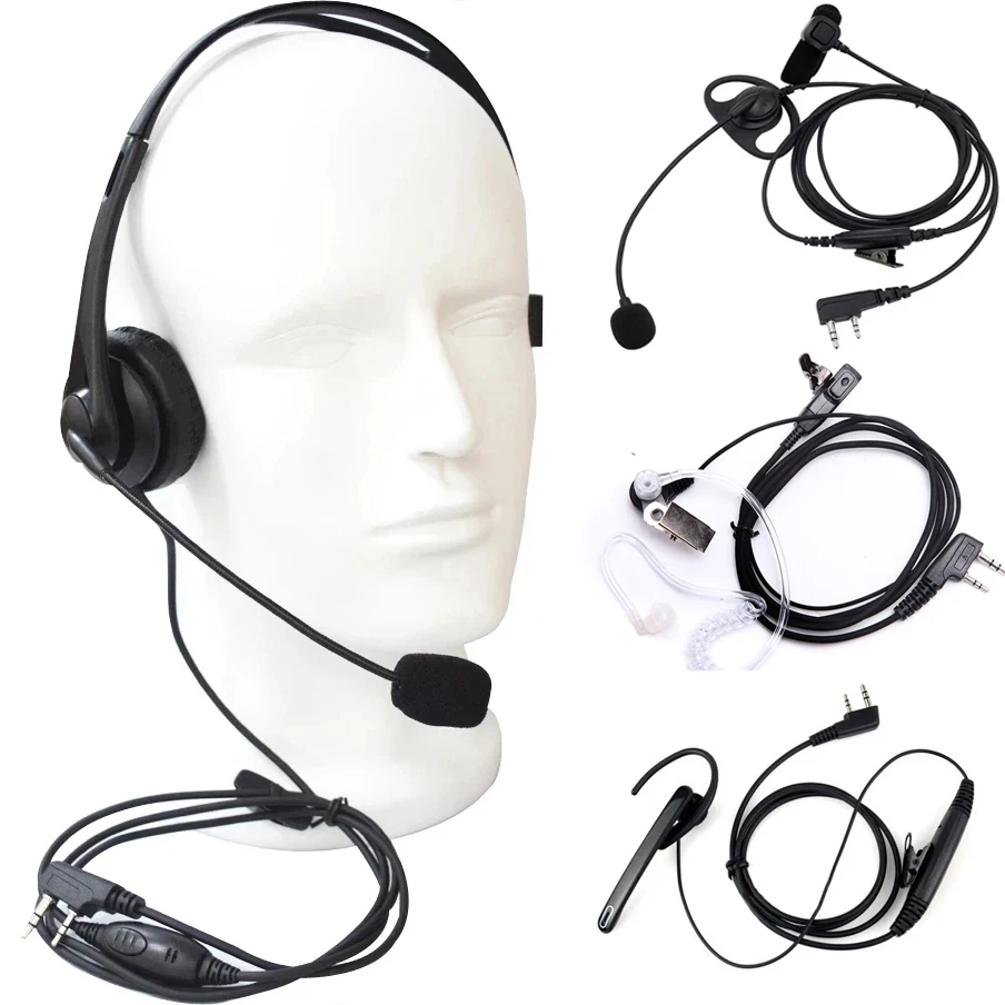 Quansheng UV-K5 Walkie Talkie Headset Headphone Earphone For Kenwood Baofeng UV-5R UV82 UV-17 Tytera TC-UV8000 Wouxun KG-UV6D
Quansheng UV-K5 Walkie Talkie Headset Headphone Earphone For Kenwood Baofeng UV-5R UV82 UV-17 Tytera TC-UV8000 Wouxun KG-UV6D