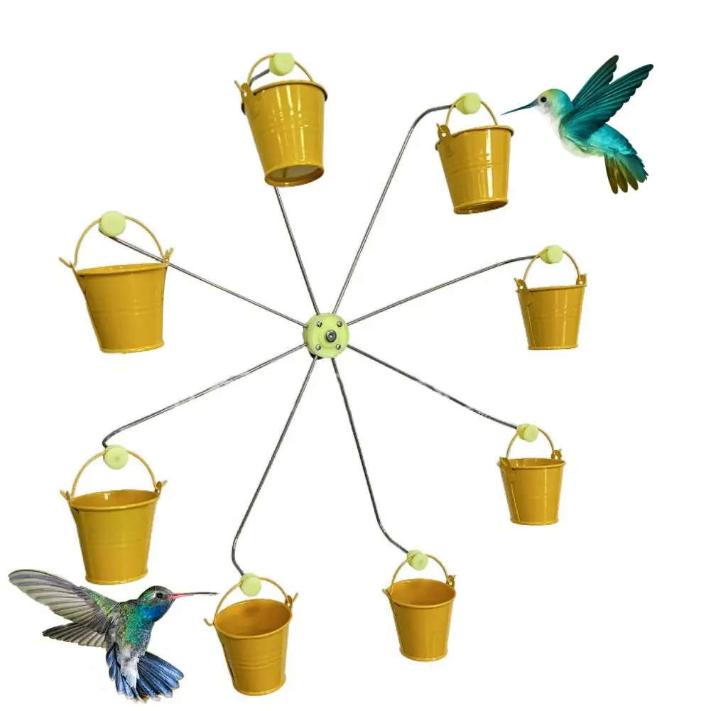 Garden Bird Feeder Outdoor Hanging Ferris Wheel Bird Feeder with Hummingbird Food Container Rotating Simple for Garden
Garden Bird Feeder Outdoor Hanging Ferris Wheel Bird Feeder with Hummingbird Food Container Rotating Simple for Garden
