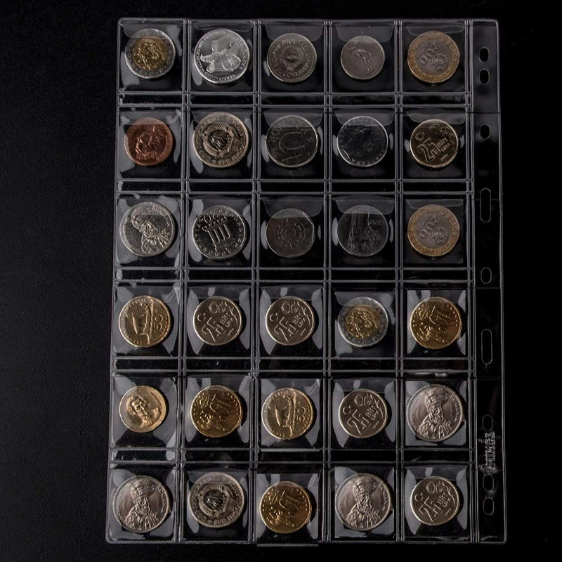 10PCS 195*160mm 3 Holes 20 Compartments Coin Storage Album PVC Transparent Storage Organizer Bags Coin Collection Albums
10PCS 195*160mm 3 Holes 20 Compartments Coin Storage Album PVC Transparent Storage Organizer Bags Coin Collection Albums