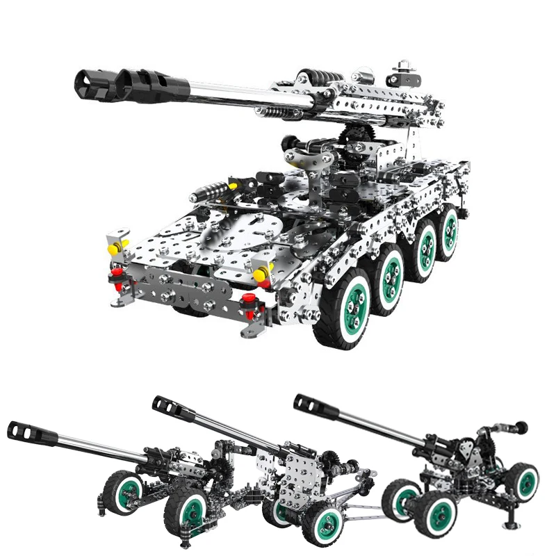 High difficulty Metal Building Blocks 3D Assembly Boy Screws And Nuts Armored Vehicle Cannon Military Model Birthday Gift
High difficulty Metal Building Blocks 3D Assembly Boy Screws And Nuts Armored Vehicle Cannon Military Model Birthday Gift